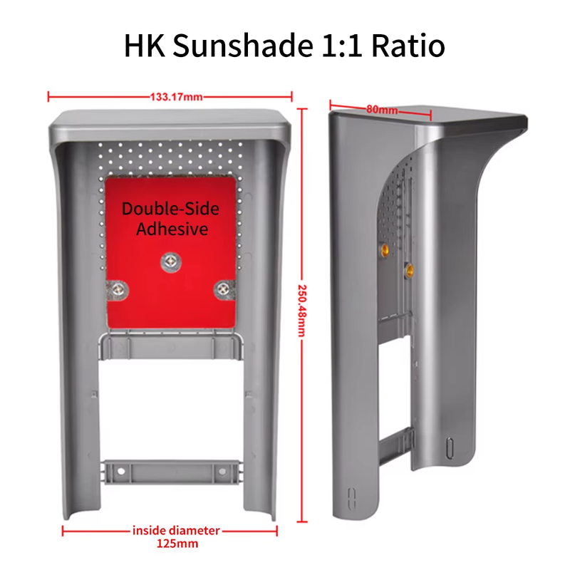 Sunshade Wall Mount Rain Cover Protective Rainproof Shield for Villa Door Statio