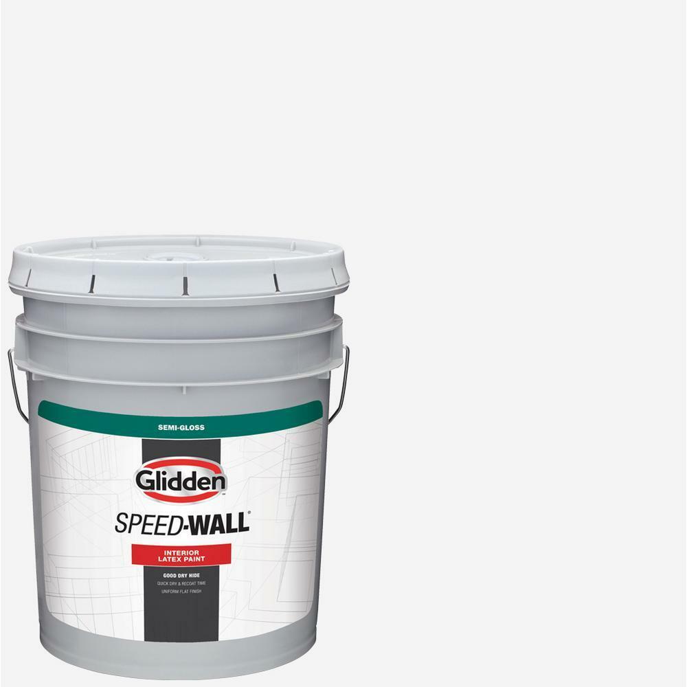 5 gal. SpeedWall SemiGloss Interior White Paint, UV/Fade Resistant
