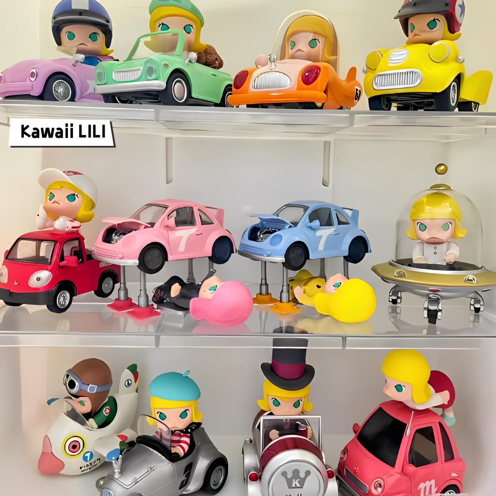 POP MART Molly Car Series Blind Box Confirmed Figure Hot POP MART Molly Car Series Blind Box Confirmed Figure Hot