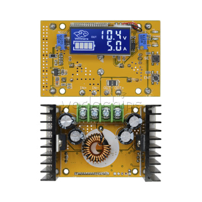 10A DC-DC Adjustable CC CV Step-down Power Supply 12v 5v 24v LCD volt amp meter