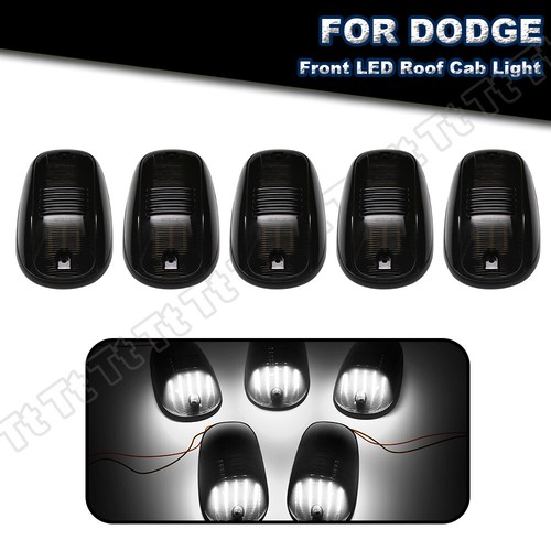  5x For Dodge RAM 1500 2500 3500 Smoked Rooftop Cab Running Marker Light LED