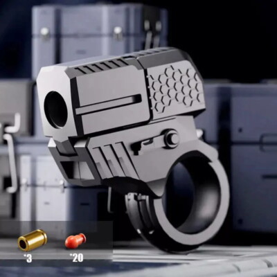 Alloy Gun Hand Adult Toys Spinner Fidget Ring Folding Decompression Metal USA