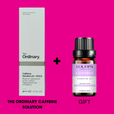 The Ordinary Caffeine Solution 5 EGCG - 30ml+Lavander Essential Oil gift!