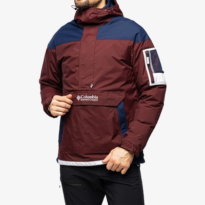 

Пуловер-анорак Columbia Challenger, мужская куртка-бузина/темно-синий/белый, Красный, Columbia Challenger Pullover Anorak Jacket