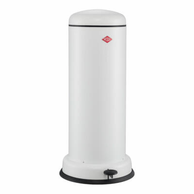 Wesco Baseboy 30 Treteimer, Abfalleimer, Mülleimer, Stahlblech, Weiß Matt, 30 L