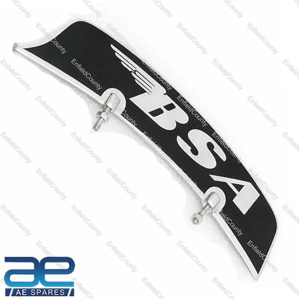 Front Mudguard Number Plate Brass Chrome For BSA Motorcycles 