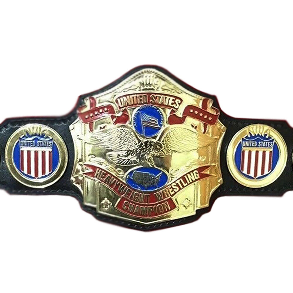 NWA United State Heavyweight Championship belt Replica 2mm/4mm Zinc Plates - Picture 4 of 4