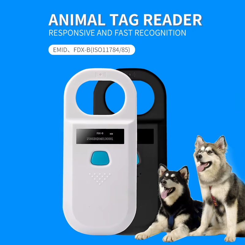 Animal RFID Reader 134.2KHz 125kHz USB/Bluetooth Pet Cat Dog Microchip Scanner F