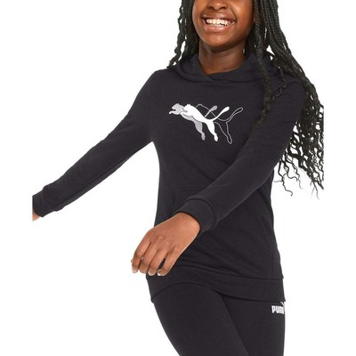 

Puma Power Graphic Pullover Hoodie Youth Boys Size  Повседневная верхняя одежда 848171-01, Черный