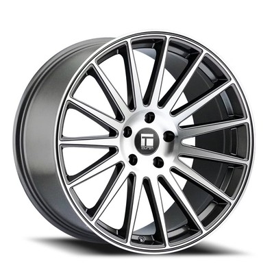 20x10.5 Touren TR92 Gloss Graphite/Machined Face Wheel 5x120 (35mm)
