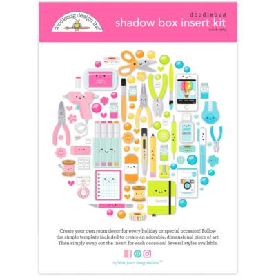 Doodlebug ~ SHADOW BOX INSERT KIT ~ Cute & Crafty