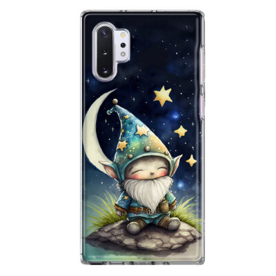 For Samsung Galaxy Note 10 Plus Shockproof Case Stars Moon Night Space Gnome