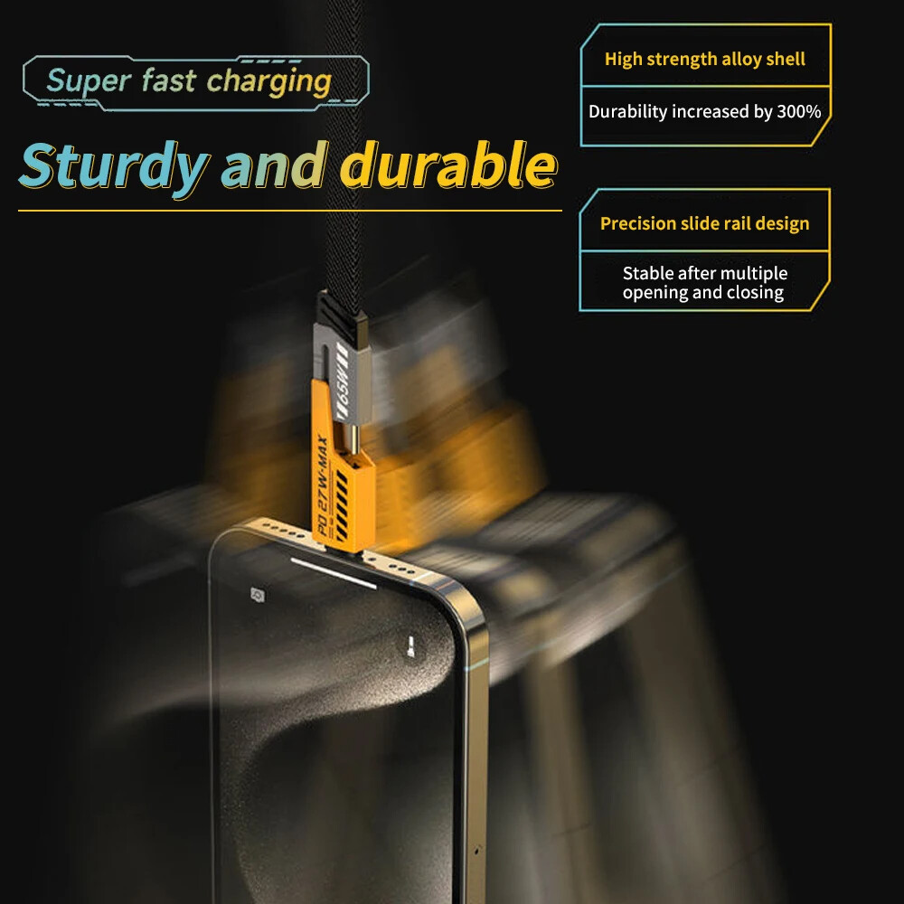 4 in 1 Fast Charging Cable Cell Phone Charger Cord For iPhone 16 15 14 13Pro Max