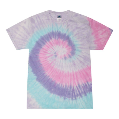 Tie Dye T-Shirts Multi-Color Adult XL 100% Cotton Colortone