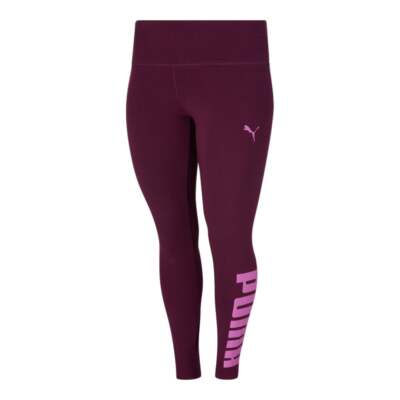 

Леггинсы Puma Athletic Logo Plus Womens Size  Athletic Casual 586264-12, Красный, Puma Athletic Logo Leggings Plus