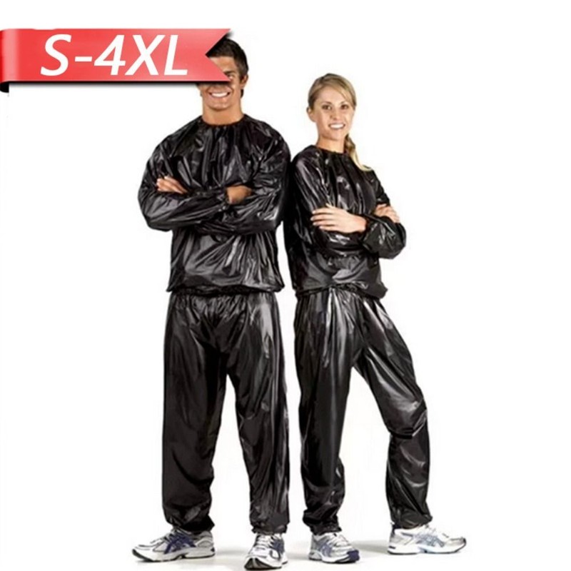 S-4XL Exercise Gym Suit Heavy Duty Calorie Burner Sweat Suit  Sauna Fitness Gym