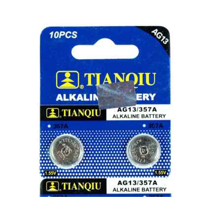 2 Pcs AG13 Battery LR44 PKCELL A76 GP76A L1154  357A Alkaline watch pack button