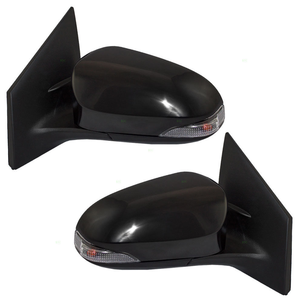 TO1320295 TO1321295 8794002F51C0 8791002G11C0 Toyota Corolla Power Mirror Set 2014 2015 2016 2017 2018 2019 Manual Fold Signal Light Left Right Driver Side Passenger Side Paint to Match Heated