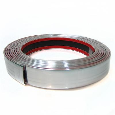 10mm x 2m CHROMLEISTE ZIERLEISTE UNIVERSAL LEISTE SELBSTKLEBEND FLEXIBEL AUTO