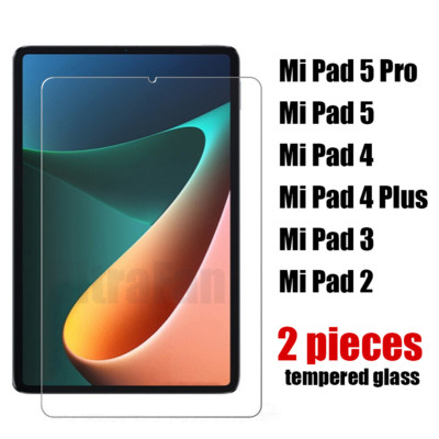 2PCS Xiaomi Mi Pad 5 5 Pro 4 Plus Pad 3 2 1 Tempered Glass Film Screen Protector