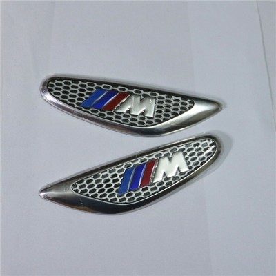 1 Pair of AMG Small Aluminum Alloy Emblem Sticker Badge a45 c63 Sports Motors 3