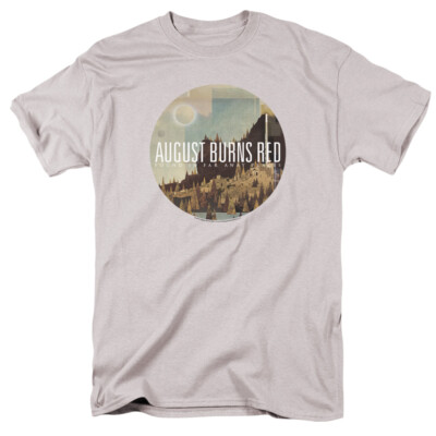 August Burns Far Away Places T Shirt Licensed Rock N Roll Band Merch Silver