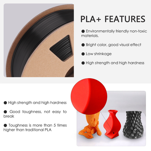 【Buy 10 Pay 6】JAYO 1.1KG PLA SILK ABS PLA+1.75mm With Spool 3D Printer Filament