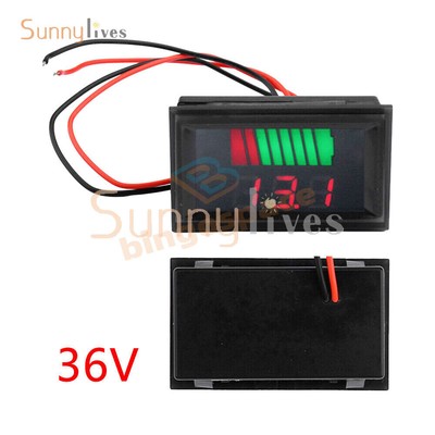 12-72V Car Battery Charge Level Indicator LED Battery Capacity Tester Voltmeter.
