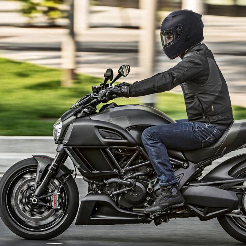 DOT Modular Motorcycle Helmet Full Face Dual Visor Flip Up Moto Helmet + SHIELD