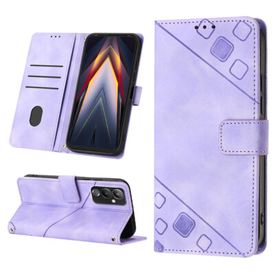 Protector Case For Tecno Pova 4 LG7N Leather Phone Flip Cover Patterned