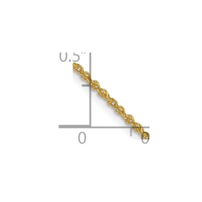 Pre-owned Skyjewelers Real 14kt Yellow Gold 1.3mm Sparkle Singapore Chain; 18 Inch; Lobster Clasp