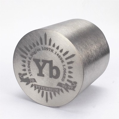 Pre-Sale 1Kg Finish Turning Ytterbium Metal Cylinder 58×58mm 99.99%