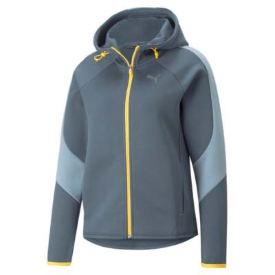 

Puma Evostripe Full Zip Hoodie Женская серая повседневная верхняя одежда 84980918, Grey