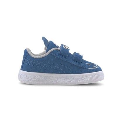 

Puma Suede Monster Family Slip On Kids Boys Синие кроссовки Повседневная обувь 371097-0, Синий, Puma Suede Monster Family Slip On Kids