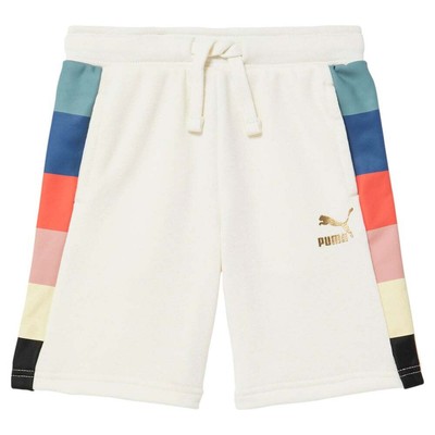 

Puma Go For Pack T7 Ctn French Terry Short Boys Size  Casual 858834-01, Off white, Puma Go For Pack T7 Ctn French Terry Short