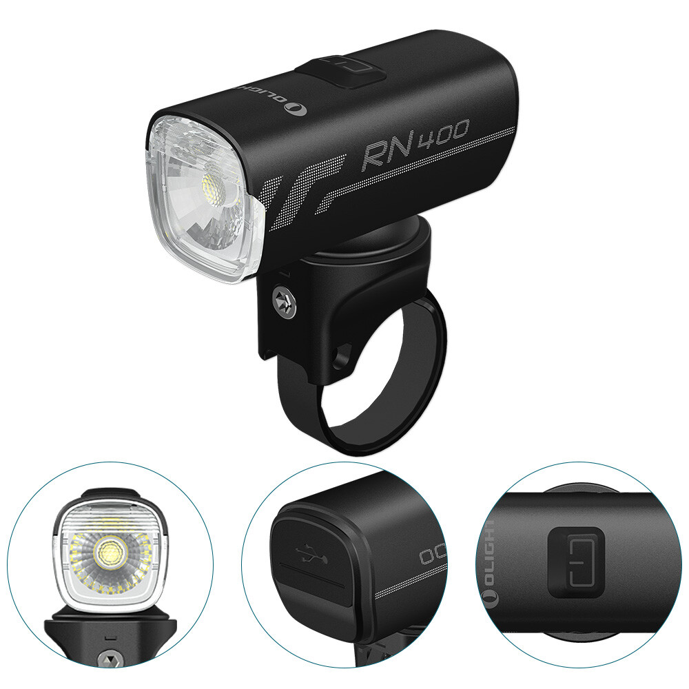 Olight Seemee 30 Tail Light + Bike Headlight RN400 USB Rechargeable Waterproof