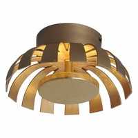Eco-Light LED Deckenlampe Wandleuchte Flare Luce Design 24W Gold Warmweiss 230V