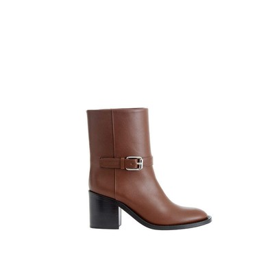 Pre-owned Burberry Brown Leather Boot