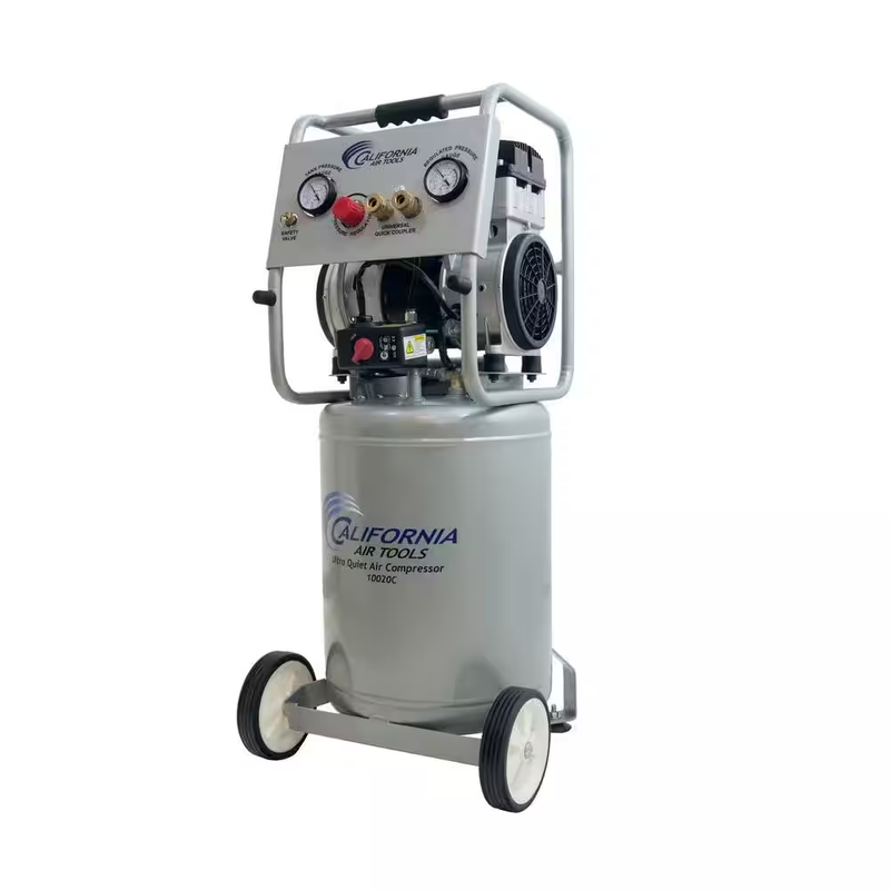10 Gal. 2 HP Ultra Quiet Oil-Free Electric Air Compressor with Auto Drain Valve
