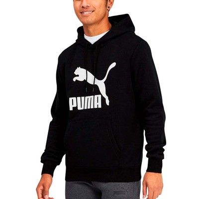 

Puma Classics Logo Pullover Hoodie Mens Black Casual Outerwear 533255-01, Черный