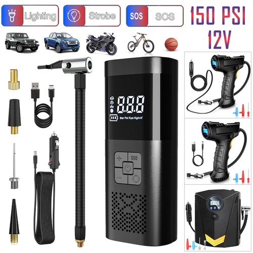 150PSI Tire Inflator Car Air Pump Compressor Electric Digital for Car Boat Truck