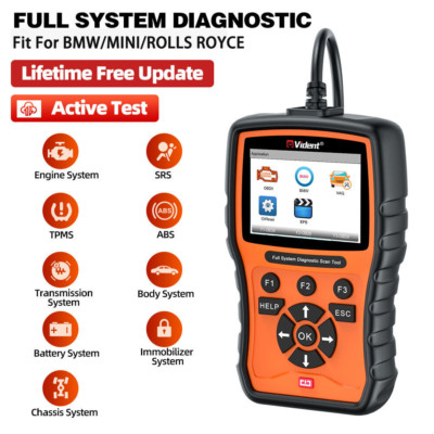 Vident V302Pro Car OBD2 Scanner Full System Diagnostic For BMW For Rolls-Royce 