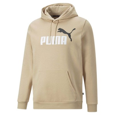 

Puma Essentials Logo Pullover Hoodie Мужская бежевая повседневная спортивная верхняя одежда 84684, Бежевый, Puma Essentials Logo Pullover Hoodie