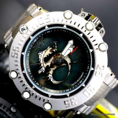 Pre-owned Invicta Subaqua Noma Vii Black Mop Dragon Swiss Automatic R150 Watch 52mm