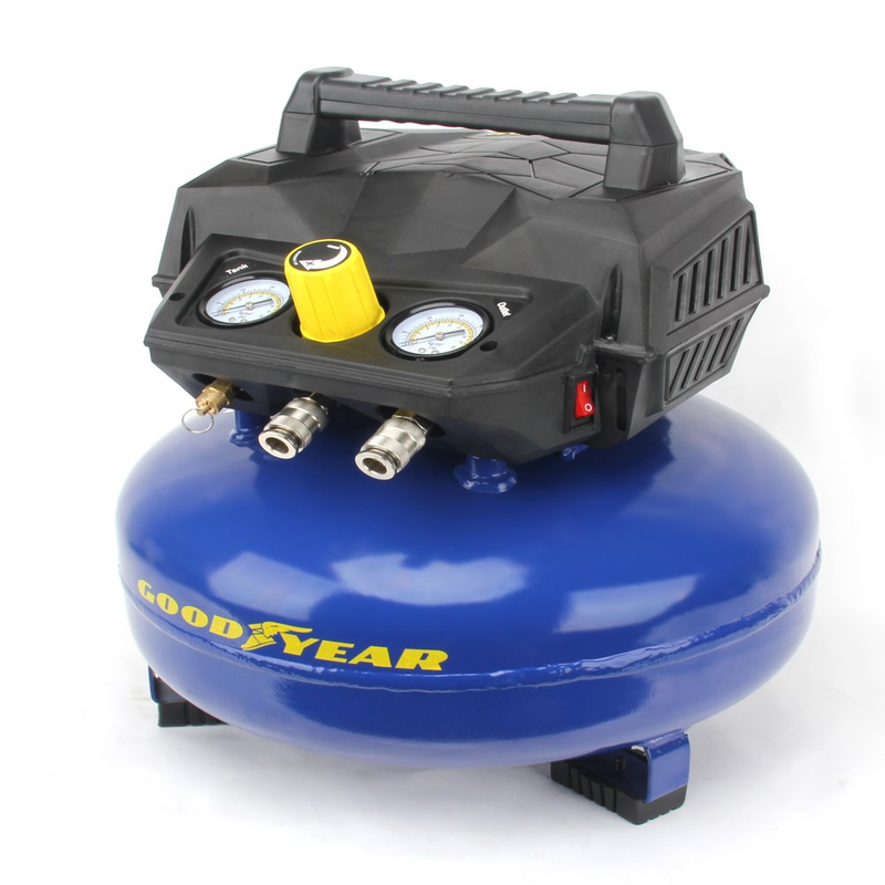 GOODYEAR 6 Gallon 175 Max Psi Portable Pancake Air Compressor, 3.0 SCFM at 90 P