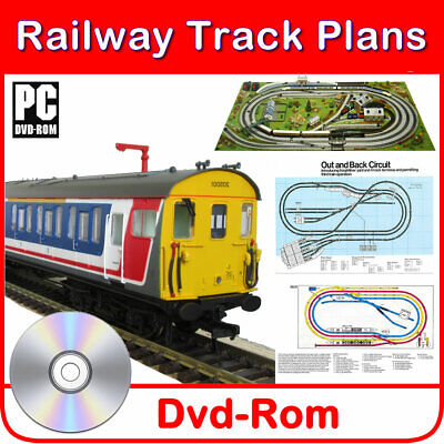 Hornby Track Plans model railway train 130+ design layouts for 00 gauge oo scale