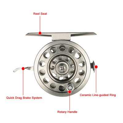 Smooth Fly Fishing Reel Aluminum Alloy Right Hand Reel For Fishing Accessori SKI