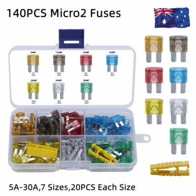 50-140pcs ATR Micro2 Blade Fuses Assorted Kit  Truck 30A 25A 20A 15A 10A 7.5A 5A