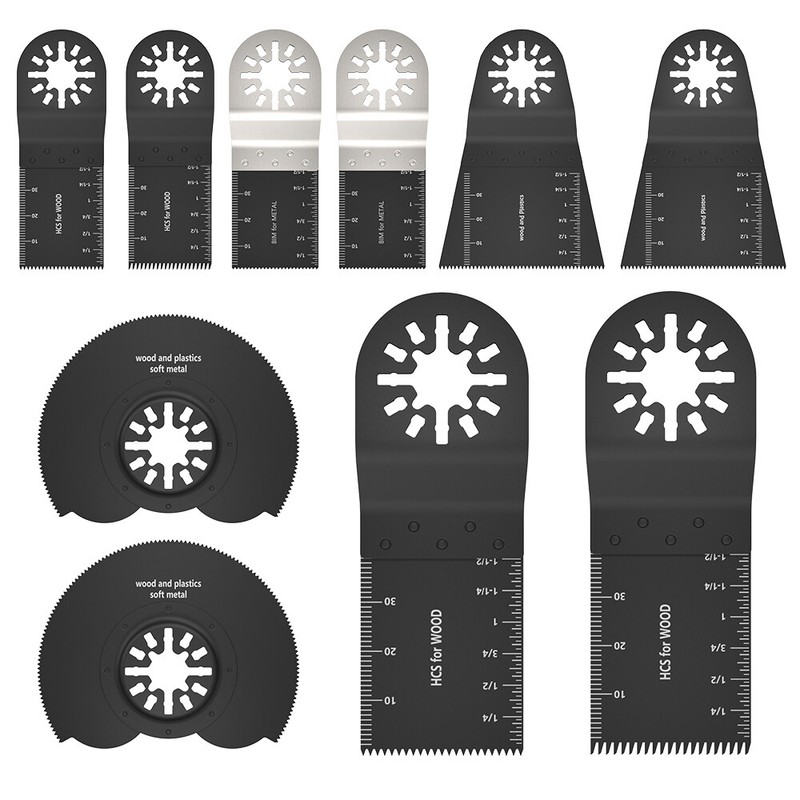 10X Oscillating Multi Tool Blades Saw Blade Wood Metal Cutter for Dewalt Fein