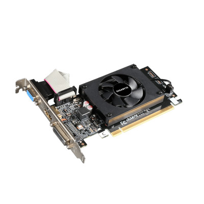 GIGABYTE Nvidia GeForce GT710 2GB GDDR3 64 bit/954MHz/Max Res 4096X2160/Dual-lin